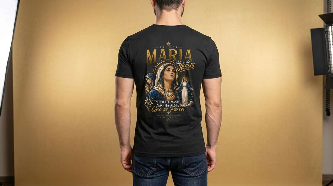 Arte Crista Maria Mãe De Jesus Sob Teu Manto