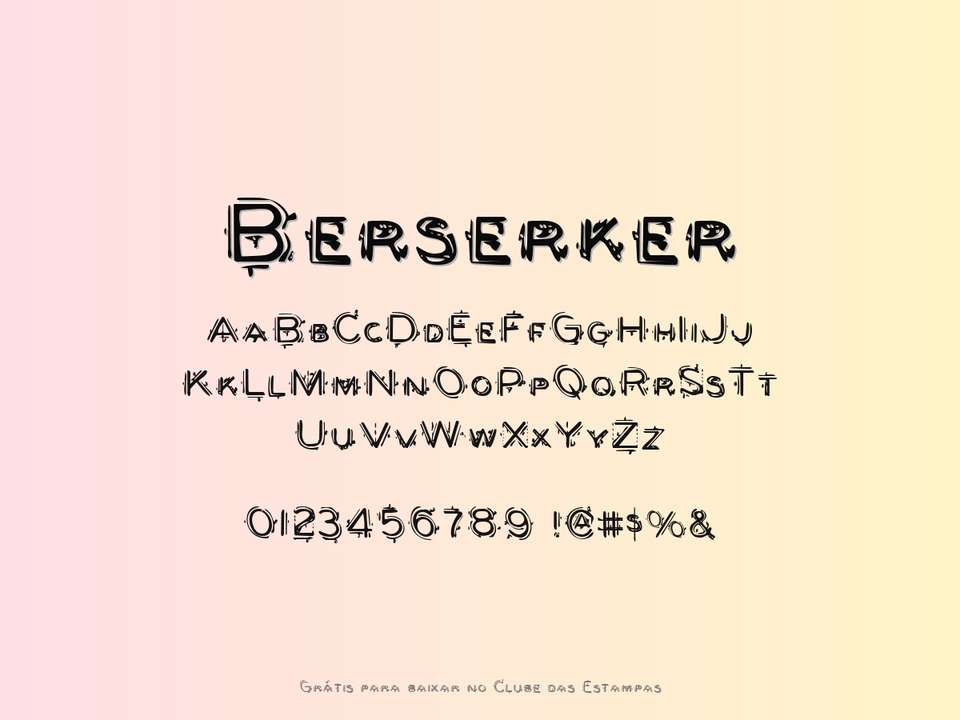 Fonte Berserker Grátis Para Baixar