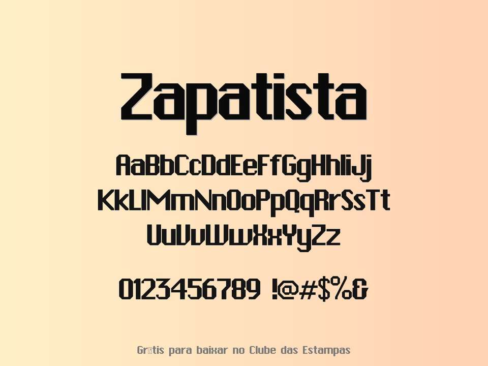 Fonte Zapatista Grátis Para Baixar
