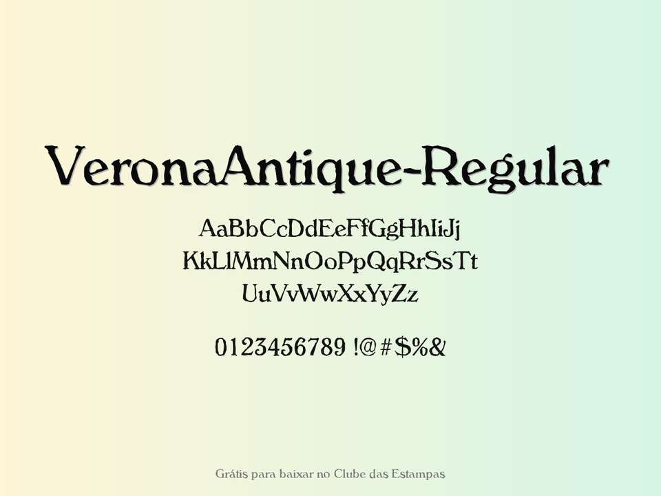 Fonte Veronaantique Regular Grátis Para Baixar