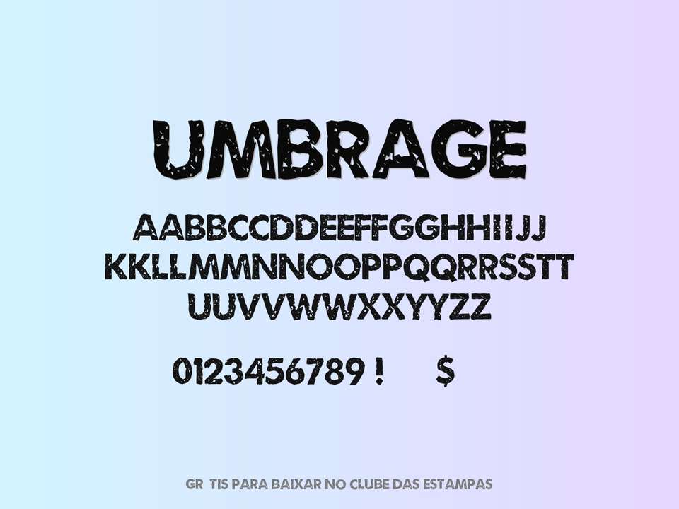 Fonte Umbrage Grátis Para Baixar