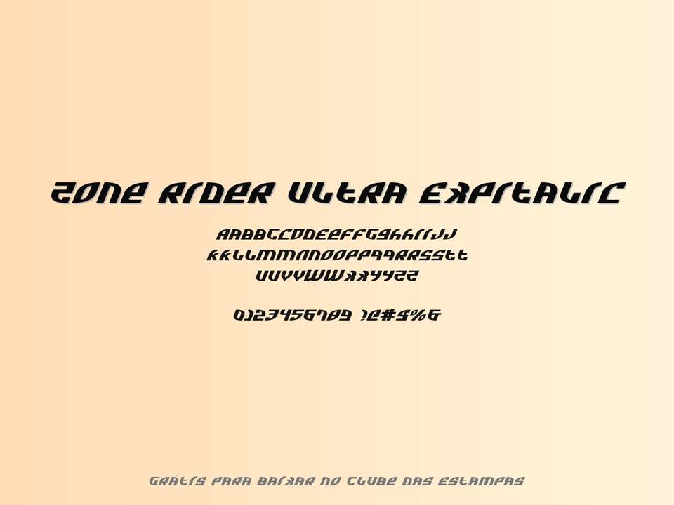 Fonte Zone Rider Ultra Expitalic Grátis Para Baixar