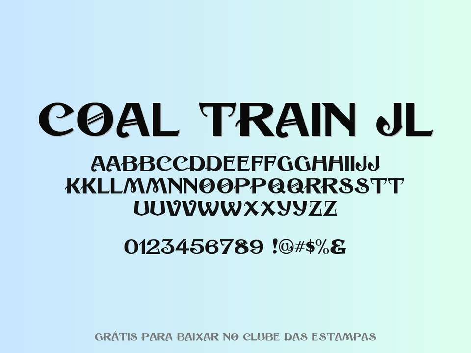 Fonte Coal Train Jl Grátis Para Baixar