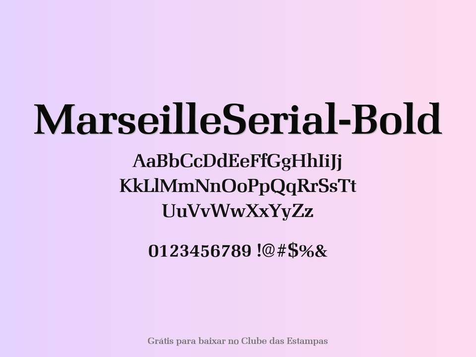 Fonte Marseilleserial Bold Grátis Para Baixar