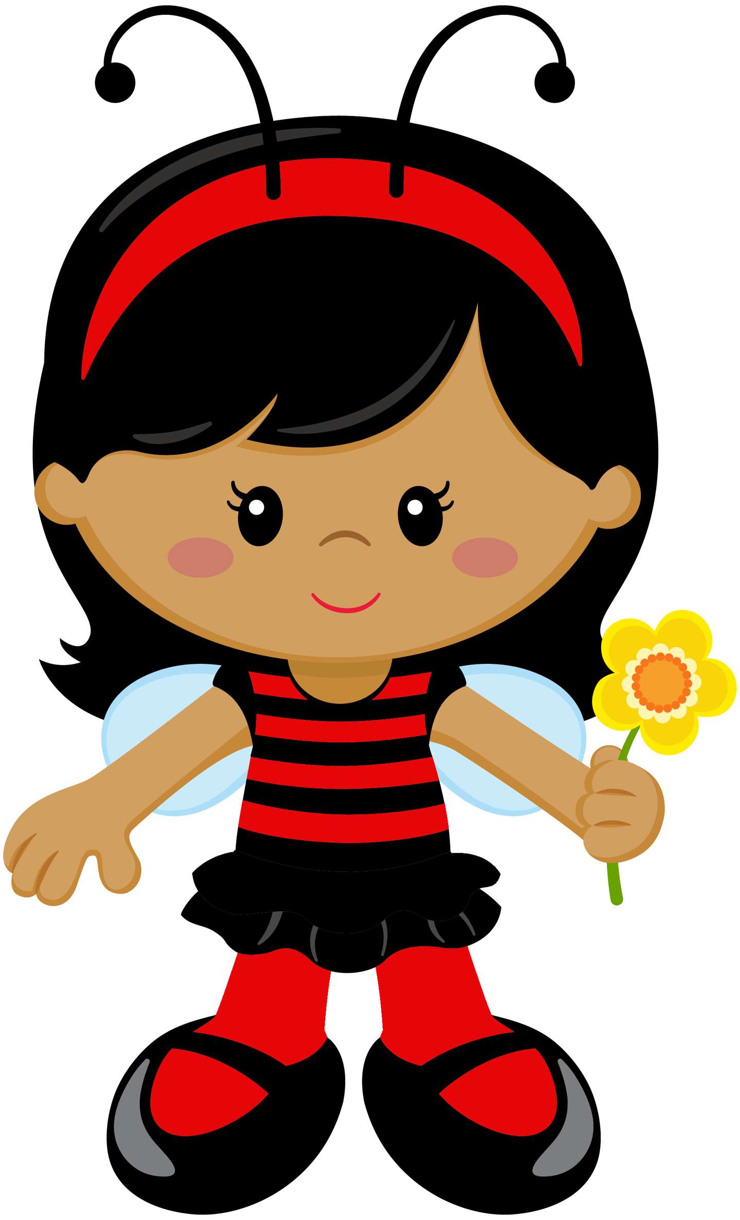 Elemento Joaninha Fofa Cute Png (13)