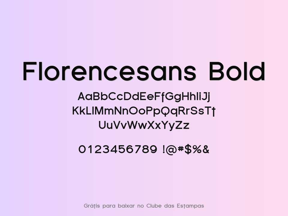 Fonte Florencesans Bold Grátis Para Baixar
