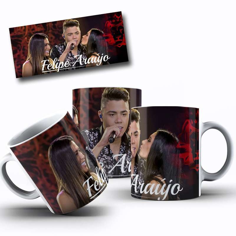 Arte Para Caneca Felipe Araújo Cantor 7