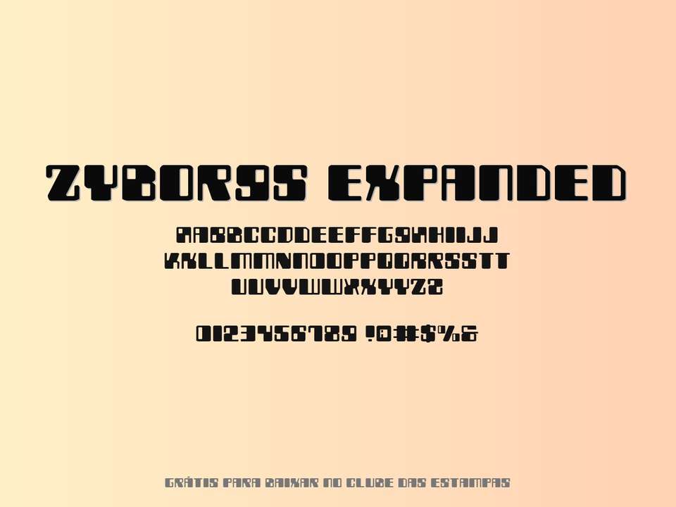 Fonte Zyborgs Expanded Grátis Para Baixar