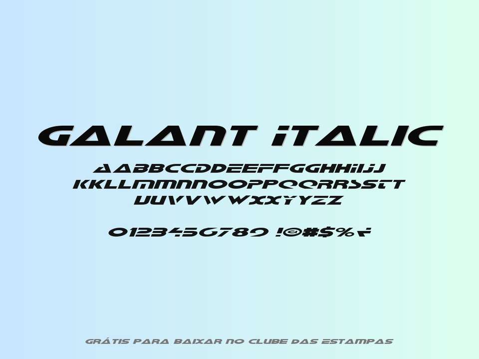 Fonte Galant Italic Grátis Para Baixar