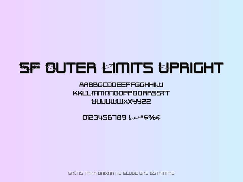 Fonte Sf Outer Limits Upright Grátis Para Baixar