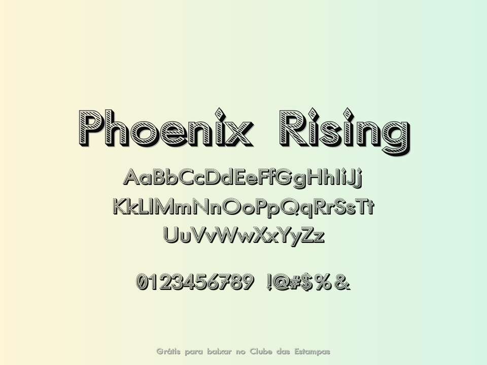 Fonte Phoenix Rising Grátis Para Baixar
