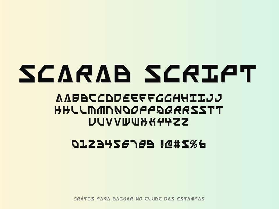 Fonte Scarab Script Grátis Para Baixar