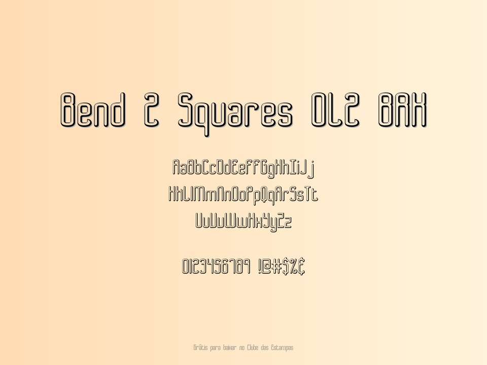 Fonte Bend 2 Squares Ol2 Brk Grátis Para Baixar