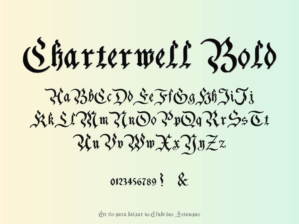Fonte Charterwell Bold Grátis Para Baixar