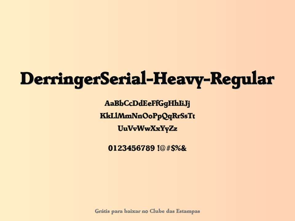 Fonte Derringerserial Heavy Regular Grátis Para Baixar