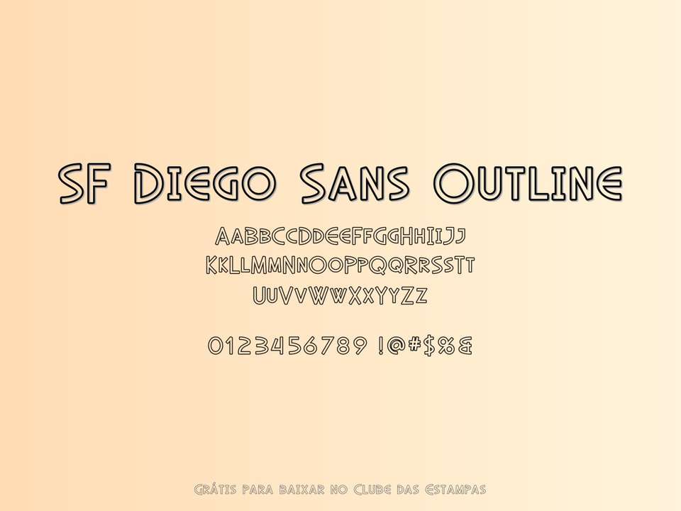 Fonte Sf Diego Sans Outline Grátis Para Baixar