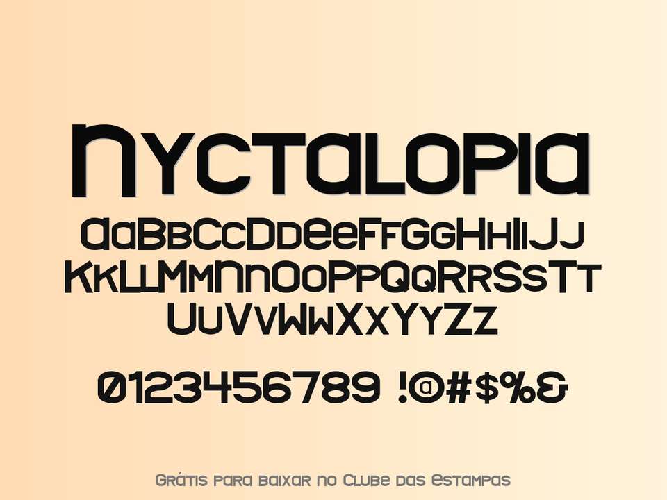 Fonte Nyctalopia Grátis Para Baixar