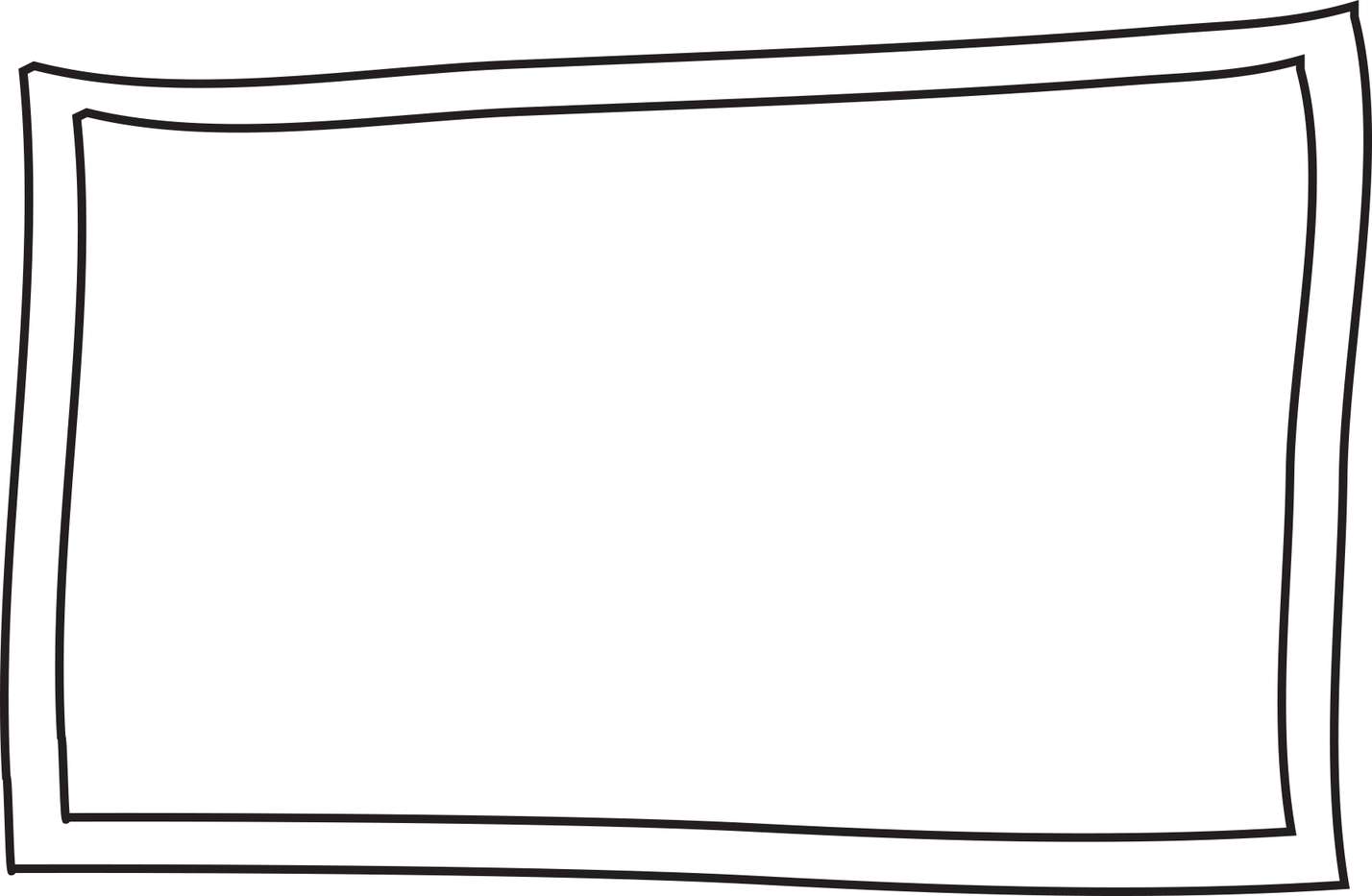 Moldura Retangular Simples Design Png Grátis Para Baixar