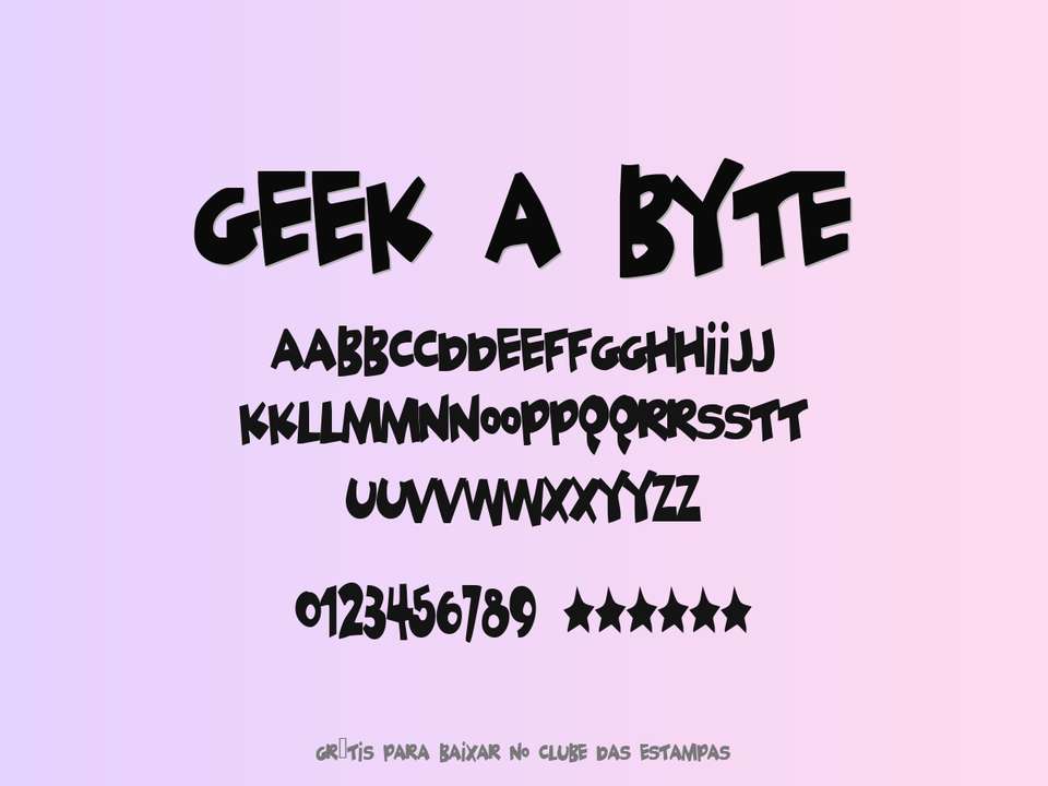 Fonte Geek A Byte Grátis Para Baixar