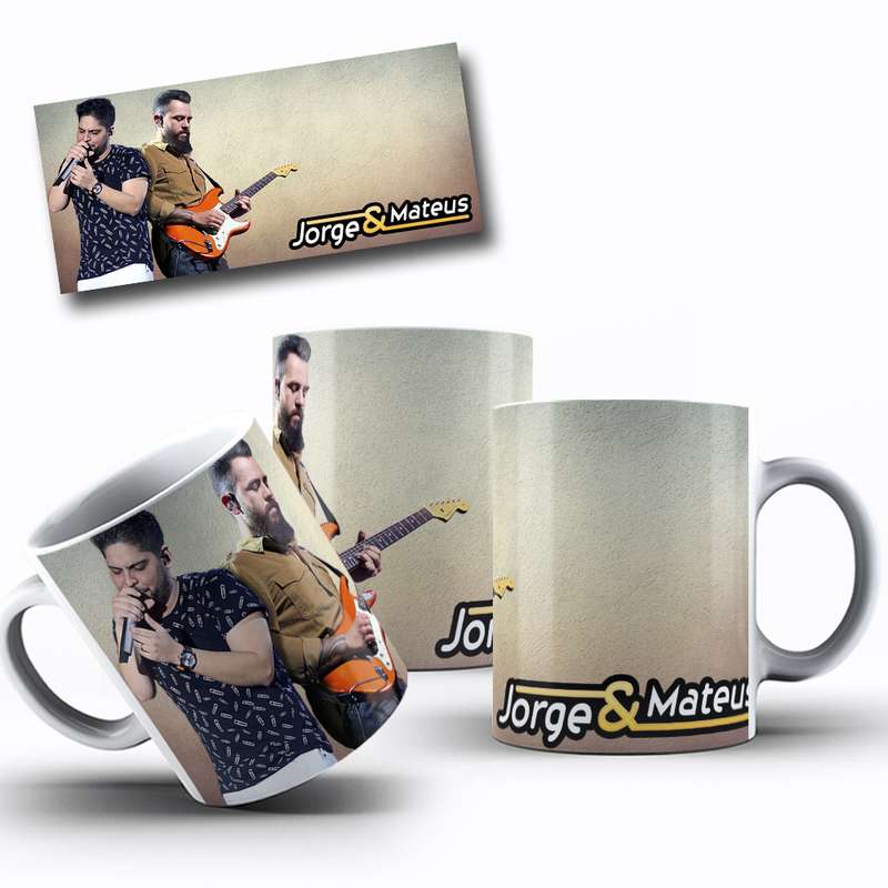 Arte Para Caneca Jorge & Mateus Música Cantores 6