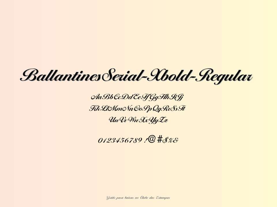 Fonte Ballantinesserial Xbold Regular Grátis Para Baixar