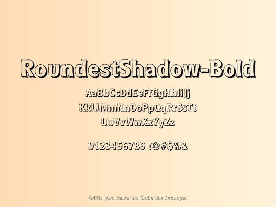 Fonte Roundestshadow Bold Grátis Para Baixar