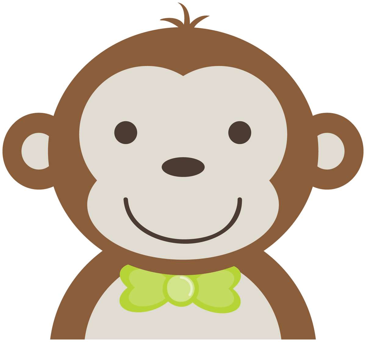 Elemento Macaco Cufe Fofo Fofa Png (34)