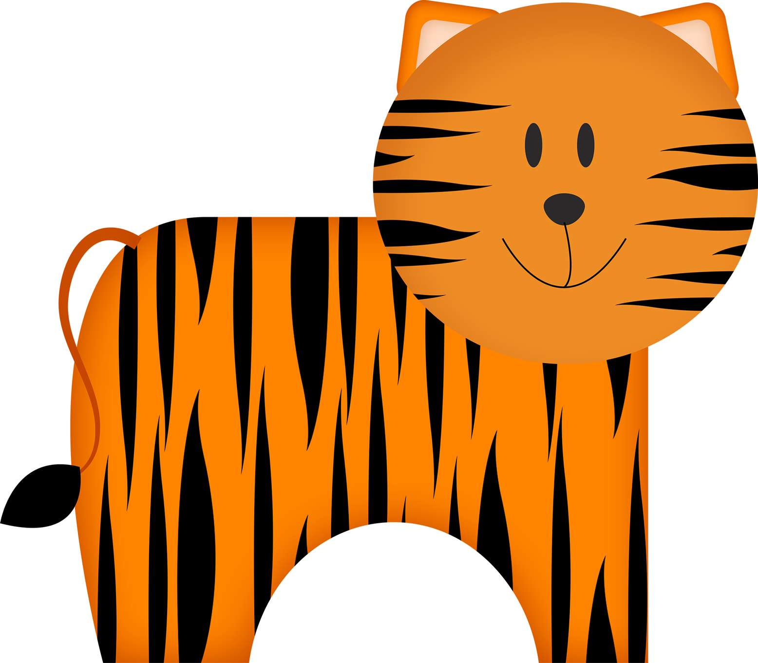 Ilustração De Tigre Geométrico Animais Png Grátis Para Baixar