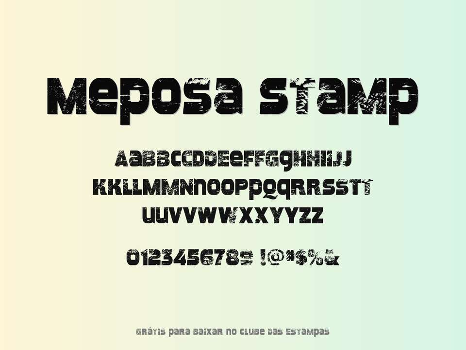 Fonte Meposa Stamp Grátis Para Baixar