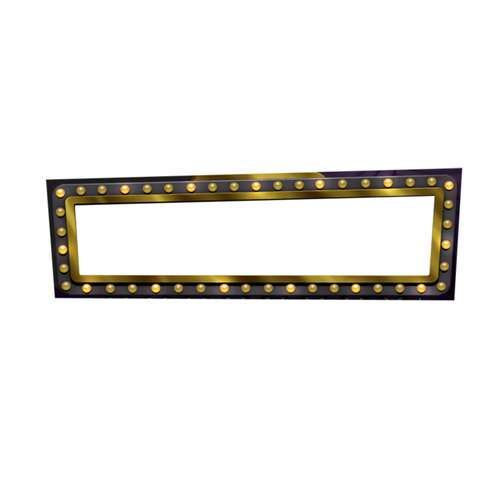 Placa De Banner Dourado Ornado Design Gráfico Png Grátis Para Baixar