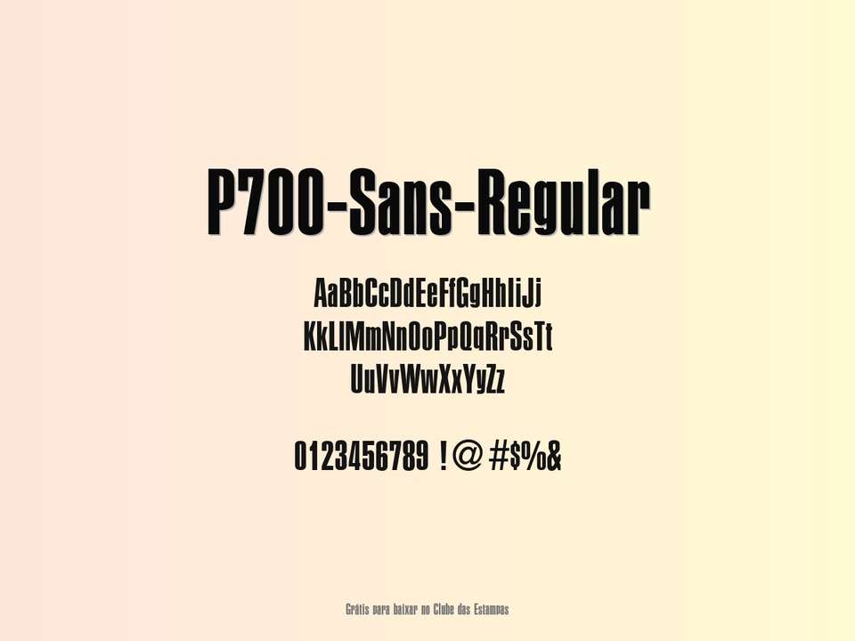 Fonte P700 Sans Regular Grátis Para Baixar