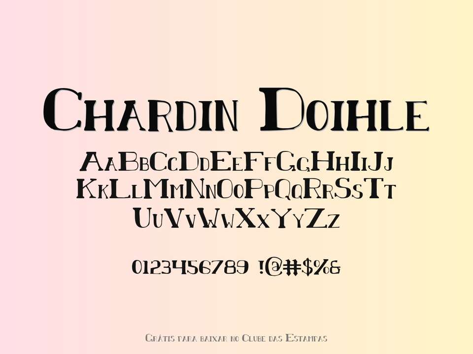 Fonte Chardin Doihle Grátis Para Baixar