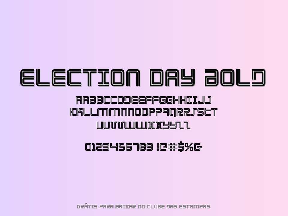 Fonte Election Day Bold Grátis Para Baixar