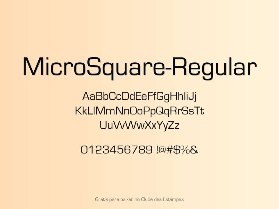 Fonte Microsquare Regular Grátis Para Baixar