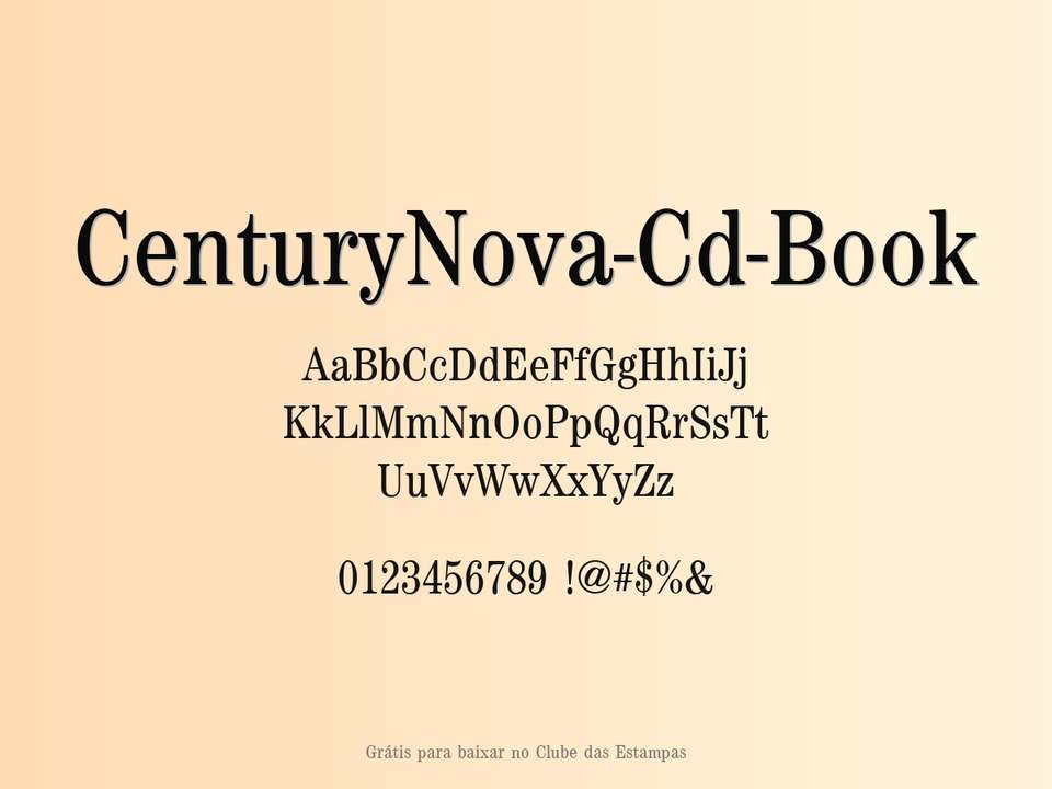 Fonte Centurynova Cd Book Grátis Para Baixar
