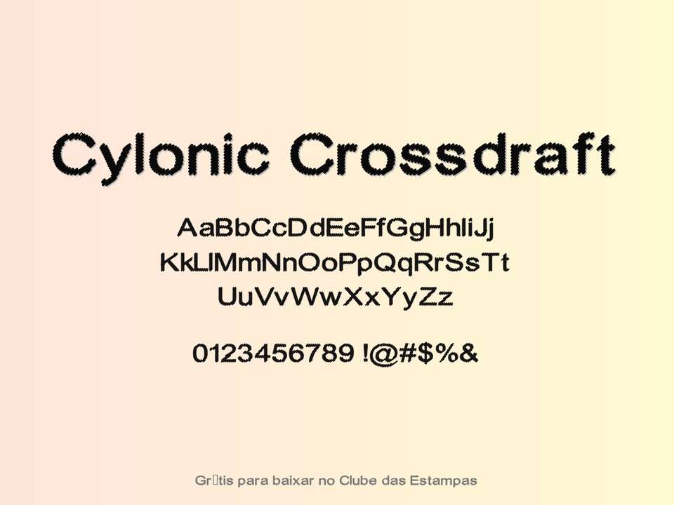 Fonte Cylonic Crossdraft Grátis Para Baixar
