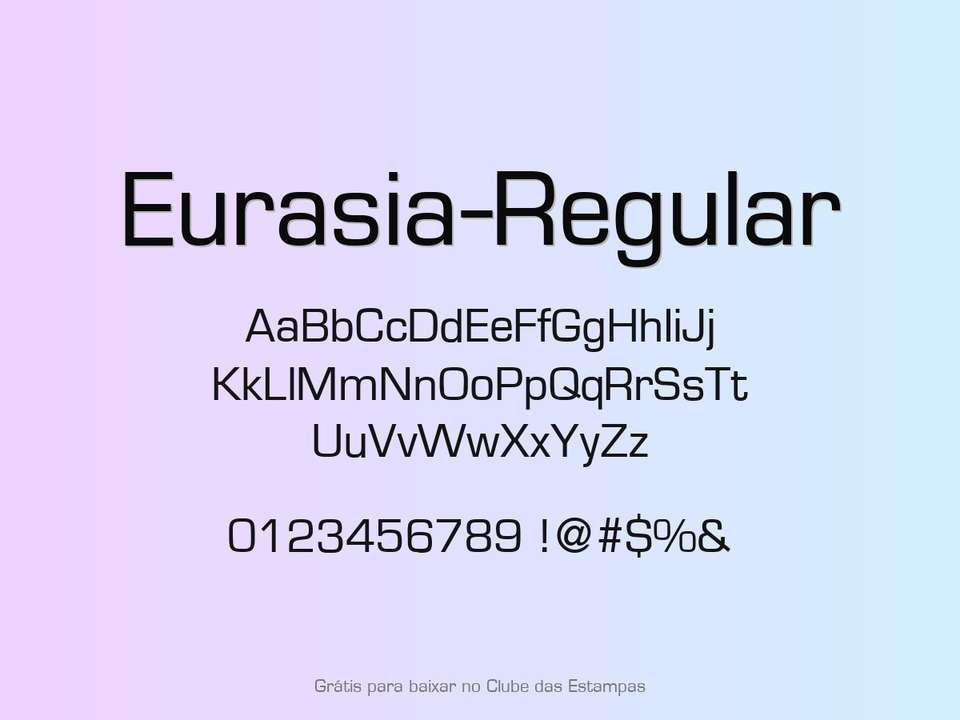 Fonte Eurasia Regular Grátis Para Baixar