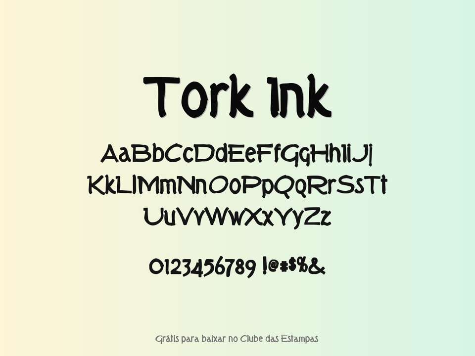 Fonte Tork Ink Grátis Para Baixar