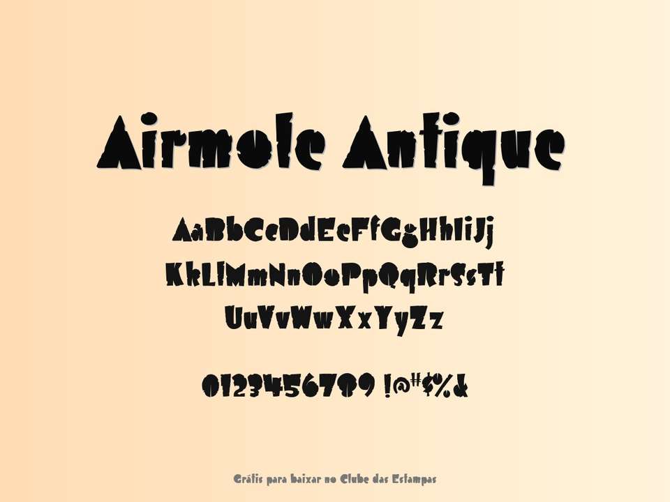 Fonte Airmole Antique Grátis Para Baixar