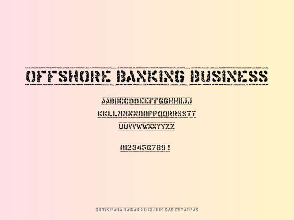 Fonte Offshore Banking Business Grátis Para Baixar