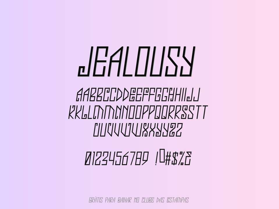 Fonte Jealousy Grátis Para Baixar