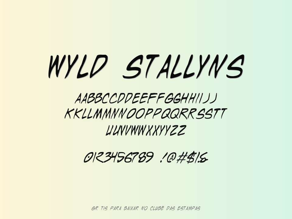 Fonte Wyld Stallyns Grátis Para Baixar