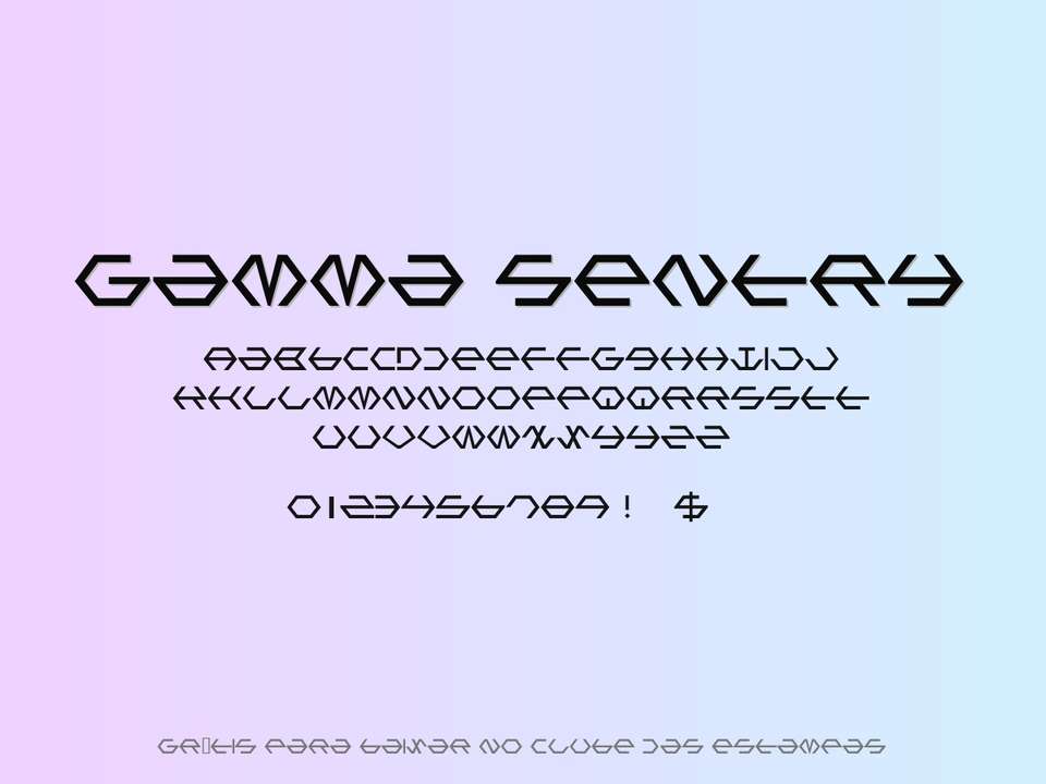 Fonte Gamma Sentry Grátis Para Baixar