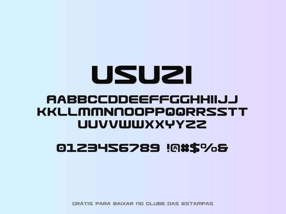 Fonte Usuzi Grátis Para Baixar