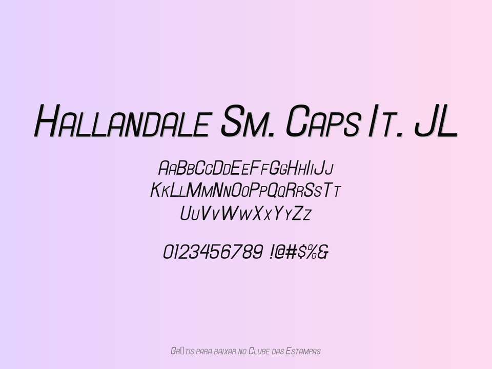 Fonte Hallandale Sm. Caps It