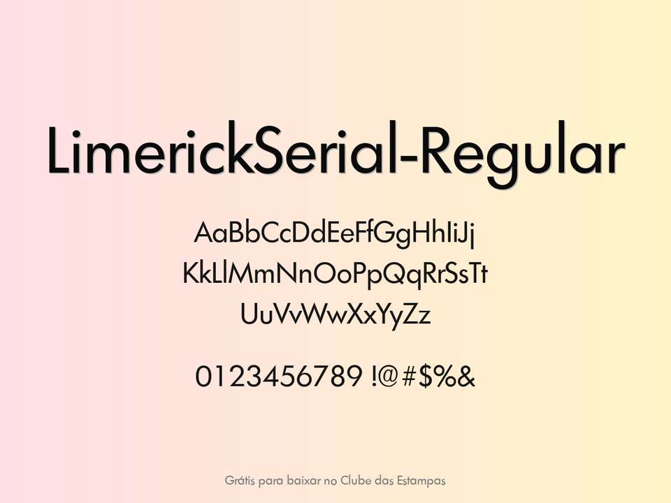 Fonte Limerickserial Regular Grátis Para Baixar