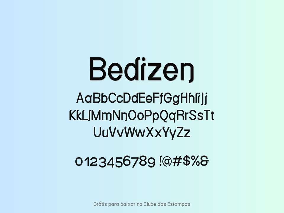 Fonte Bedizen Grátis Para Baixar