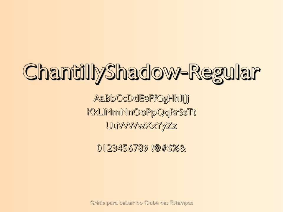 Fonte Chantillyshadow Regular Grátis Para Baixar