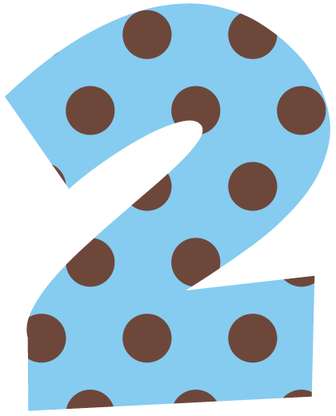 Elemento Numeral Aniversário Vela 2 Anos