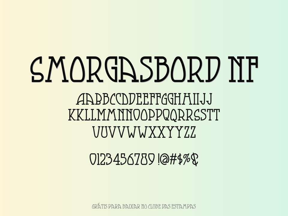 Fonte Smorgasbord Nf Grátis Para Baixar